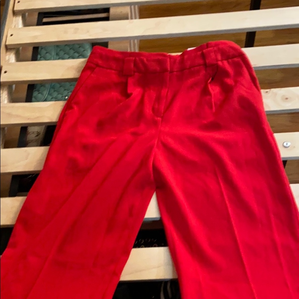 Size Large Red Wide Legged Slacks